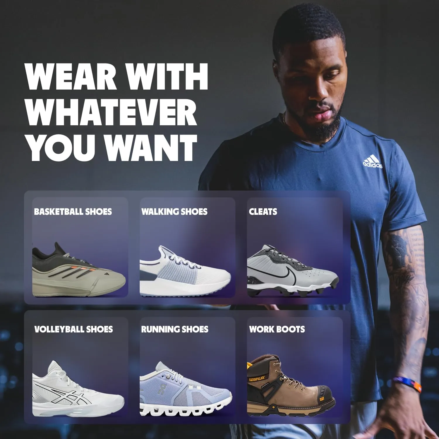 MOVE Game Day - All-Purpose Support Insoles - Plantar Fasciitis, Running, Shock Absorption, Flat Feet, Arch Support, Basketball, Active Lifestyle, Walking and Athletics (M 4-4.5 / WM 5.5-6)