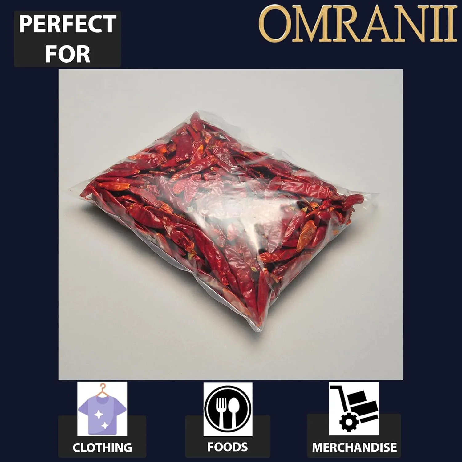 Multiple Sizes Clear Flat Poly Bags, 1Mil 21" X 24" & 100 Bags | Low-Density Polyethylene (LDPE), Flat Open Top Plastic Packaging Packing | Flexible and Durable Plastic Bags