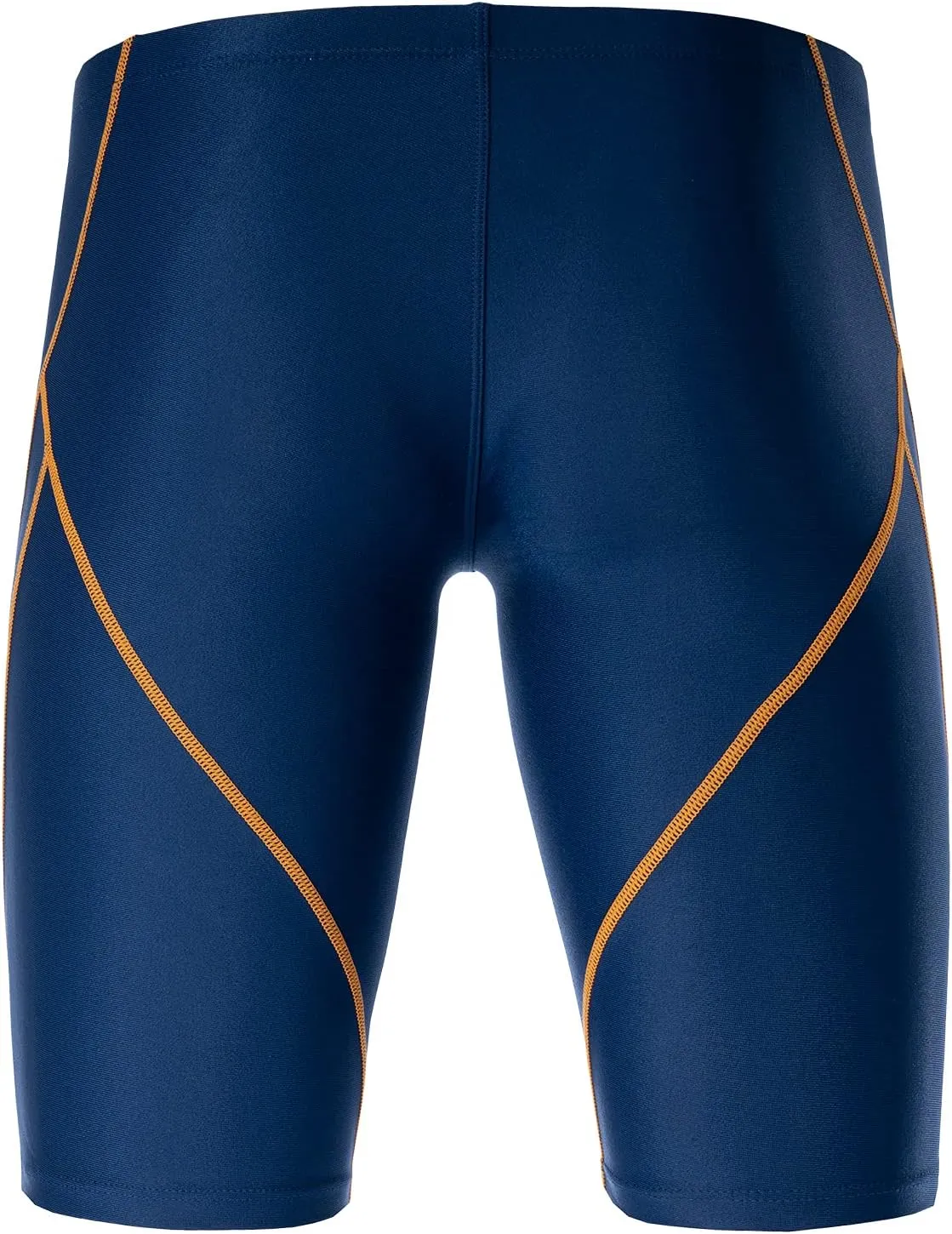 MY KILOMETRE Men's Swimsuit Jammer Solid Swim Jammers Endurance Long Racing Training Swimsuit