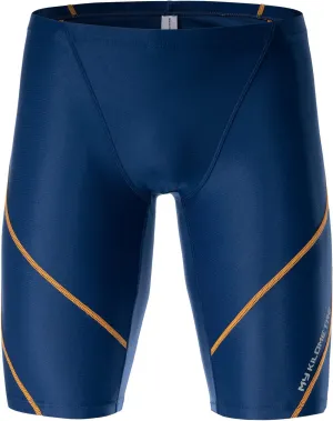 MY KILOMETRE Men's Swimsuit Jammer Solid Swim Jammers Endurance Long Racing Training Swimsuit