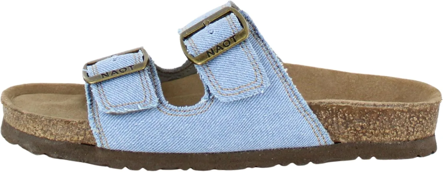 NAOT Footwear Santa Barbara Women's Slide with Cork Footbed and Arch Comfort and Support – Slip On- Lightweight and Perfect for Travel