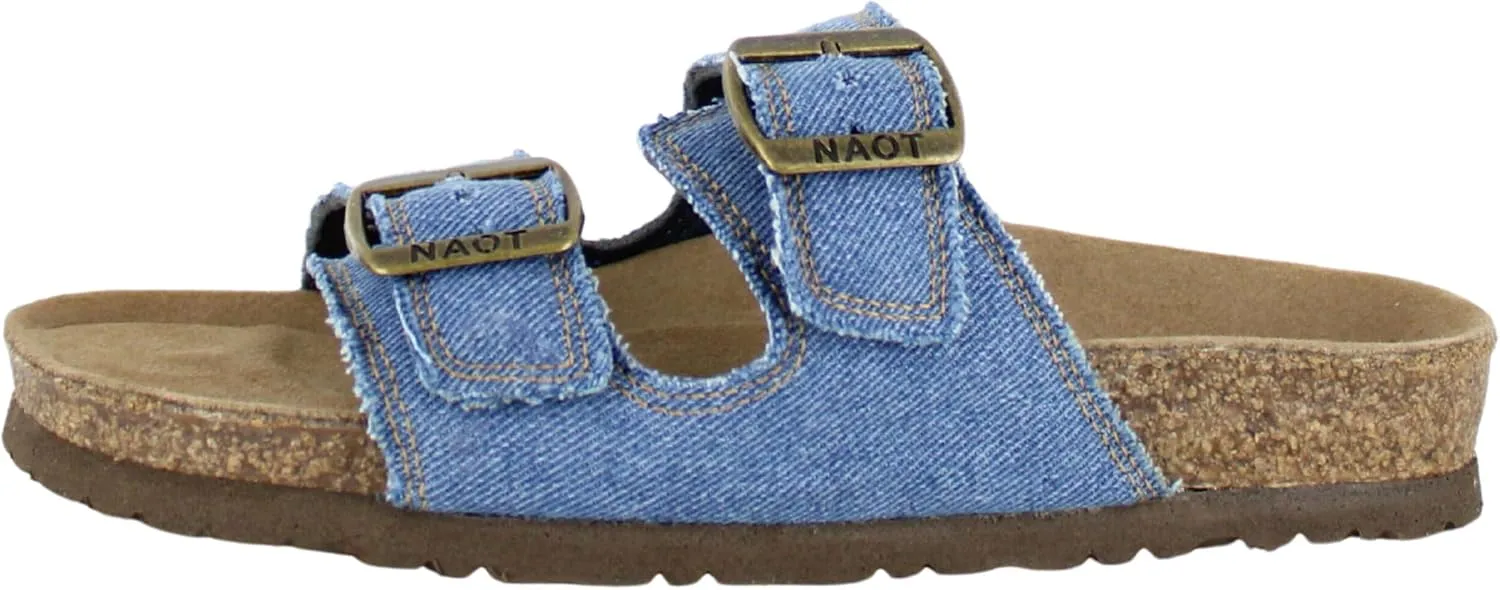 NAOT Footwear Santa Barbara Women's Slide with Cork Footbed and Arch Comfort and Support – Slip On- Lightweight and Perfect for Travel
