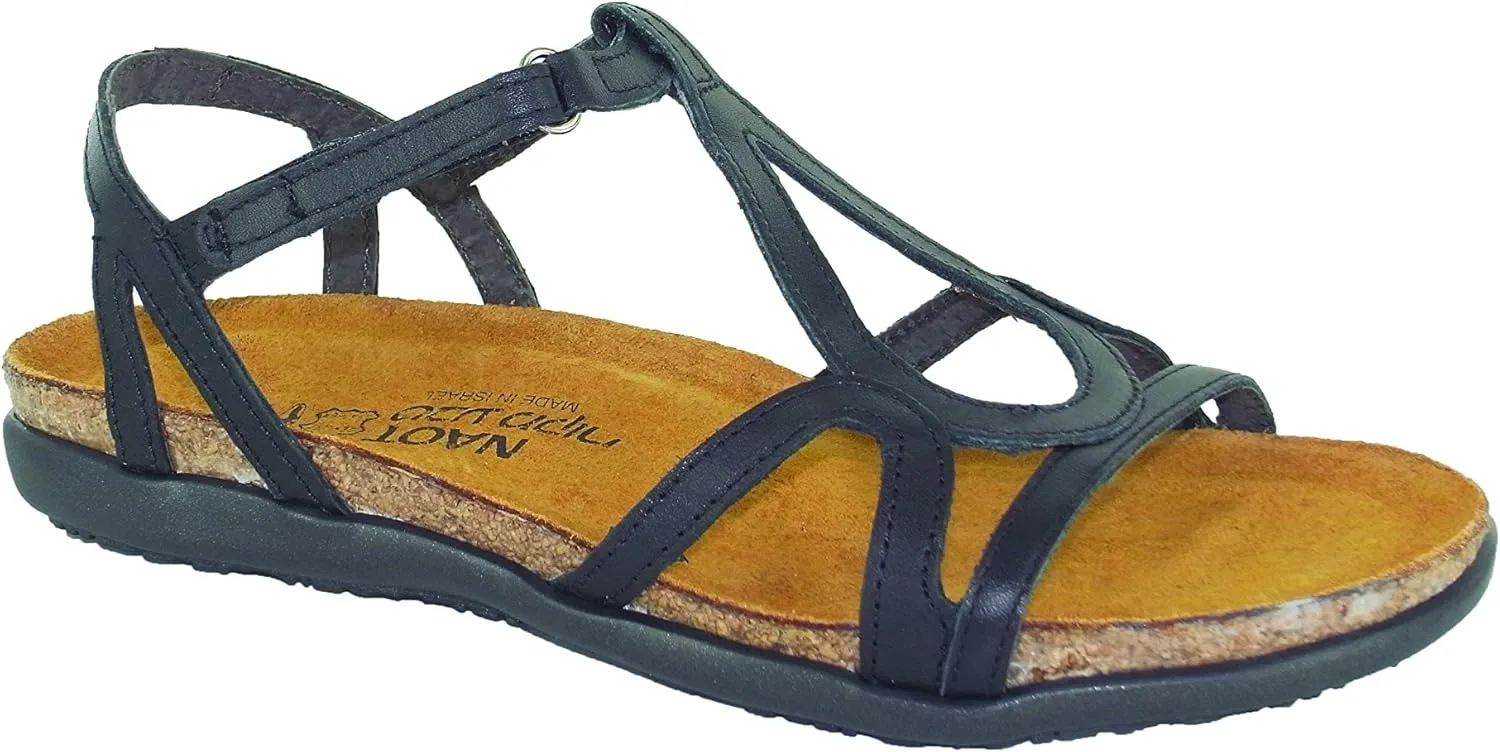 NAOT Footwear Women’s Dorith Sandal with Cork Footbed and Arch Support Footbed - Adjustable Sandal With Backstrap - Comfort and Support – Lightweight and Perfect for Travel - Narrow to Medium Fit