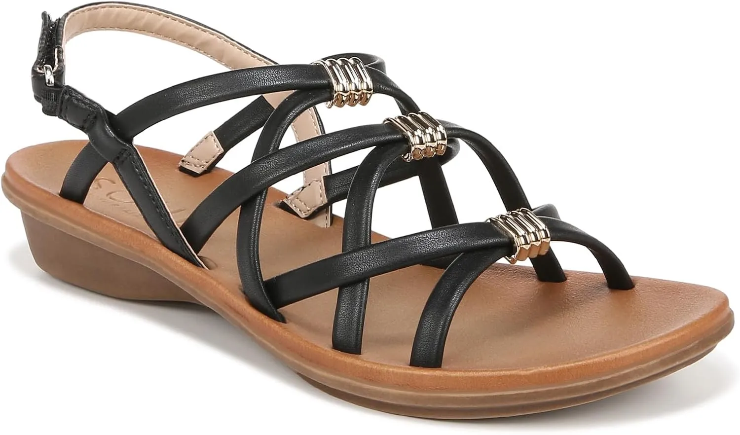 Naturalizer Soul Women's Sierra Strappy Flat Sandal