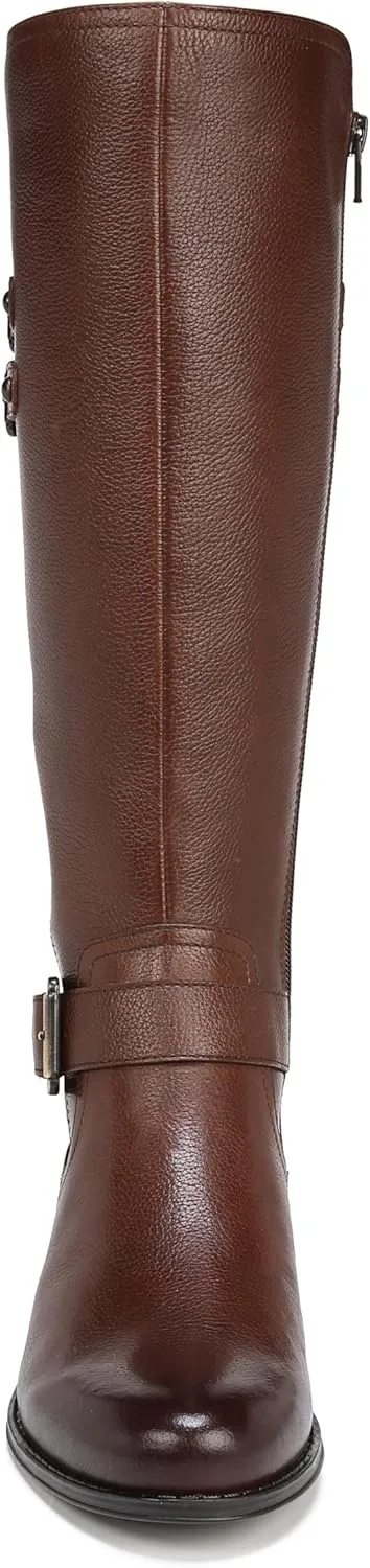 Naturalizer Women's Jessie Knee High Buckle Detail Riding Boot