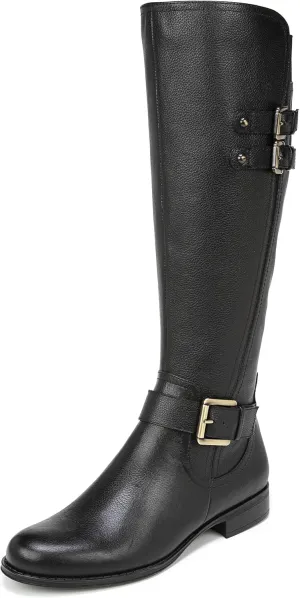 Naturalizer Women's Jessie Knee High Buckle Detail Riding Boot