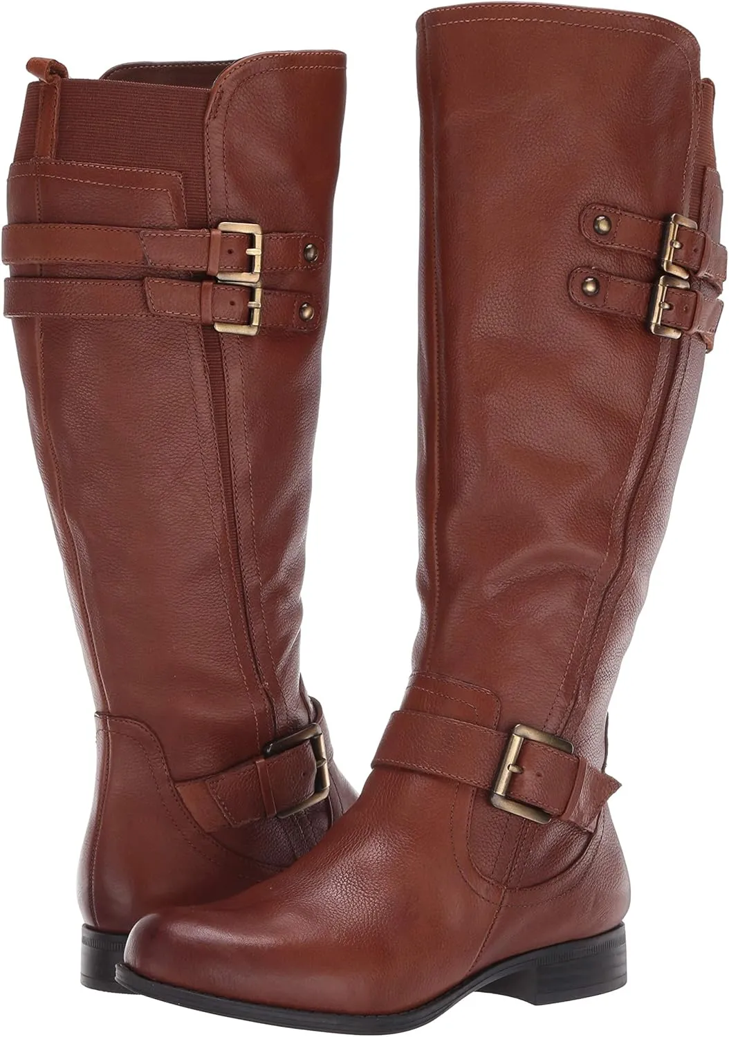 Naturalizer Women's Jessie Knee High Buckle Detail Riding Boot