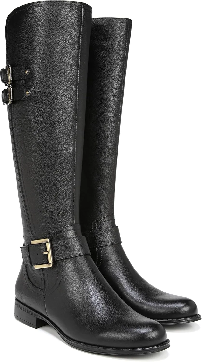 Naturalizer Women's Jessie Knee High Buckle Detail Riding Boot