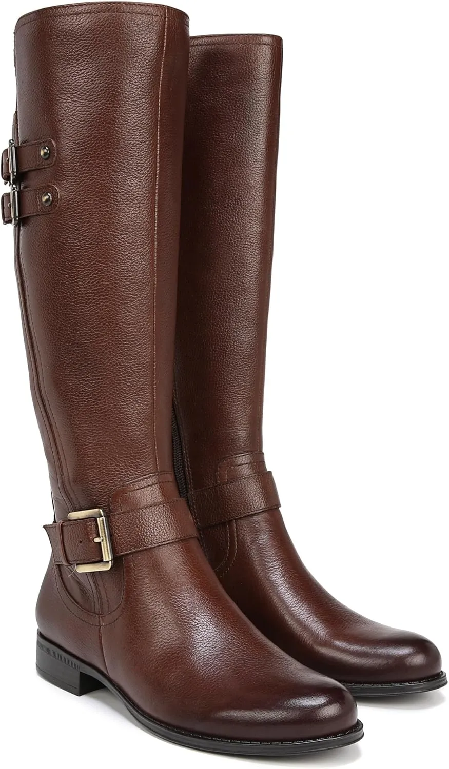 Naturalizer Women's Jessie Knee High Buckle Detail Riding Boot