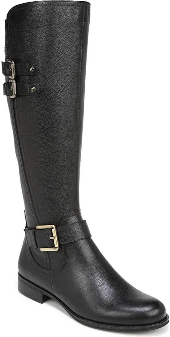 Naturalizer Women's Jessie Knee High Buckle Detail Riding Boot