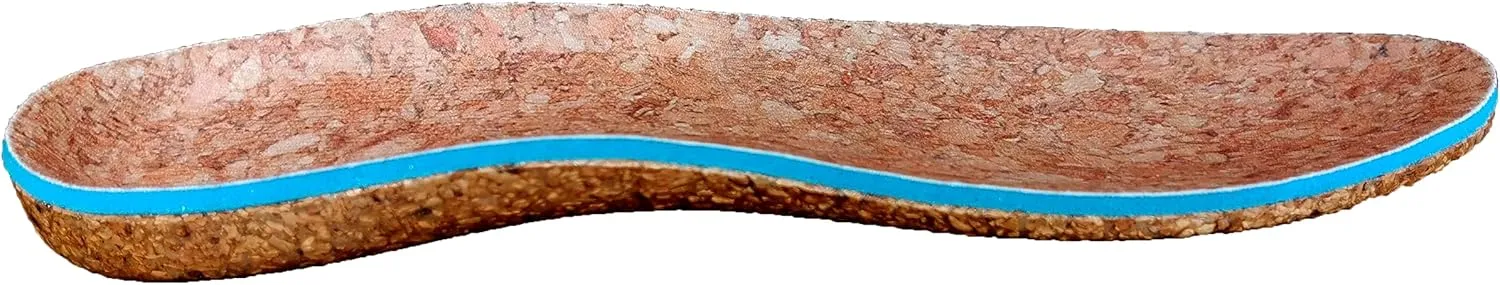 Nature Cork Arch Support Insoles for Men and Women Shoe Inserts Orthotic Inserts Flat Feet Foot - Plantar Fasciitis Orthotic Insoles for Arch Pain High Arch - Boot Insoles (Women 7.5-8 / Men 7-7.5)