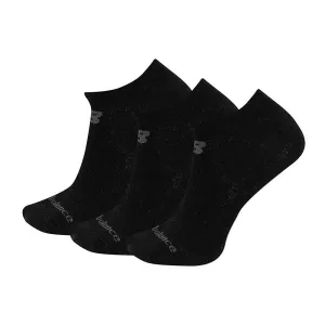 NB Performance Cotton Flat Knit No Show Socks (3 Pack | 3 Colours)
