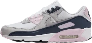 Nike Air Max 90 Men's Shoes (DM0029-106, White/Pink Foam/Armory Navy/Wolf Grey) Size 11.5