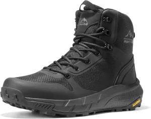 NORTIV 8 Men's Military Tactical Boot Lightweight Comfortable Boots for Work All Day Side Zipper Motorcycle Combat Hiking Boots 8 Inches Metrostrike