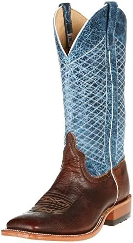 NRS Men's Mike Tyson Bison Cowboy Boots Brown 9 EE