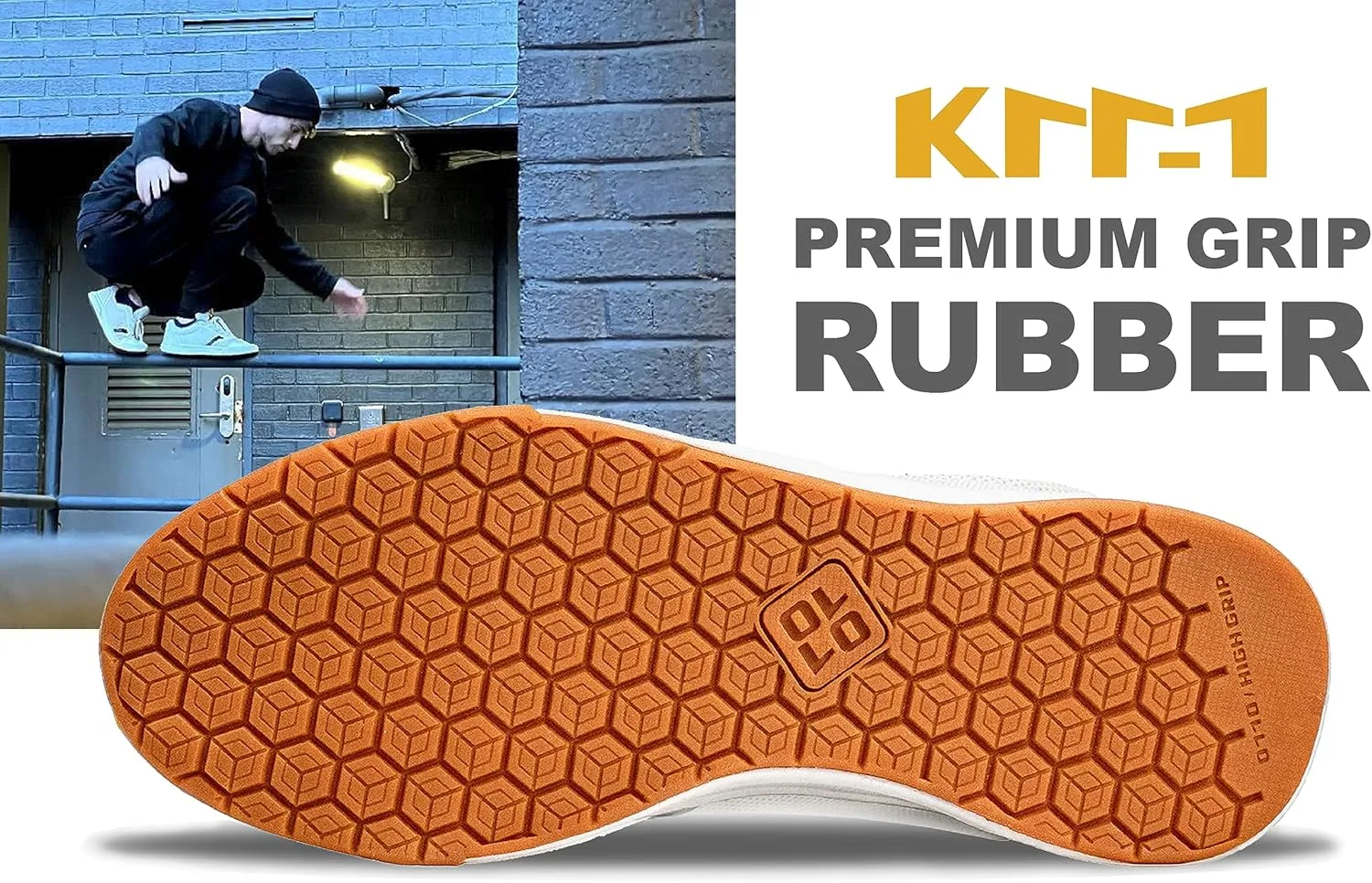 OLLO Alpha Parkour Shoes - Freerunning, Ninja and Obstacle Training, High Grip, Flexible, Comfort, Ultra Traction