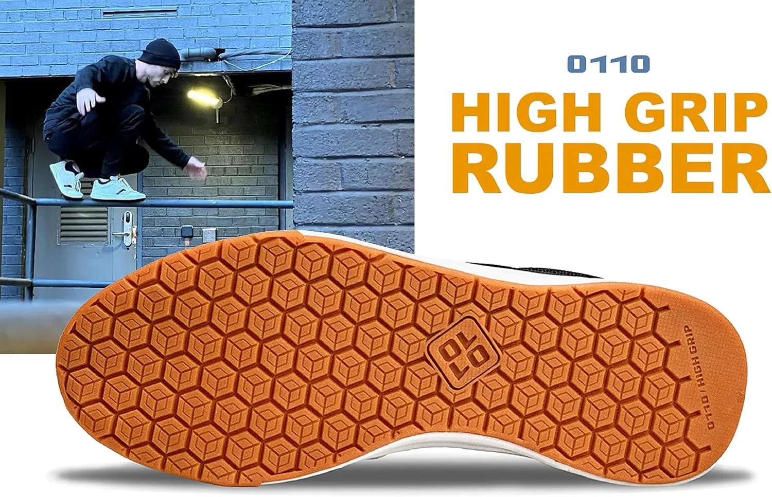 OLLO Alpha Parkour Shoes - Freerunning, Ninja and Obstacle Training, High Grip, Flexible, Comfort, Ultra Traction