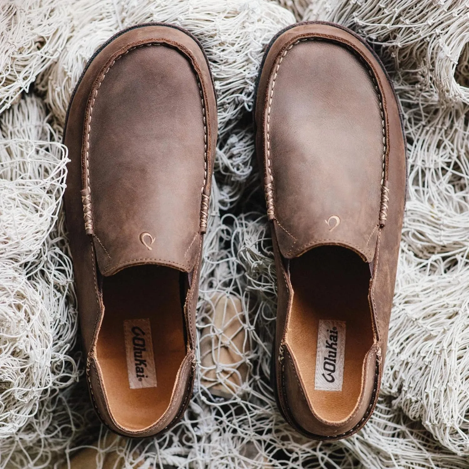 OLUKAI Men's Moloa-Nubuck Leather Loafer
