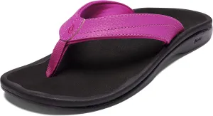 OLUKAI Ohana Women's Beach Sandals, Water Resistant Flip Flops, Arch Support & Comfort Fit, Lightweight & Durable, Enhanced Grip & Traction