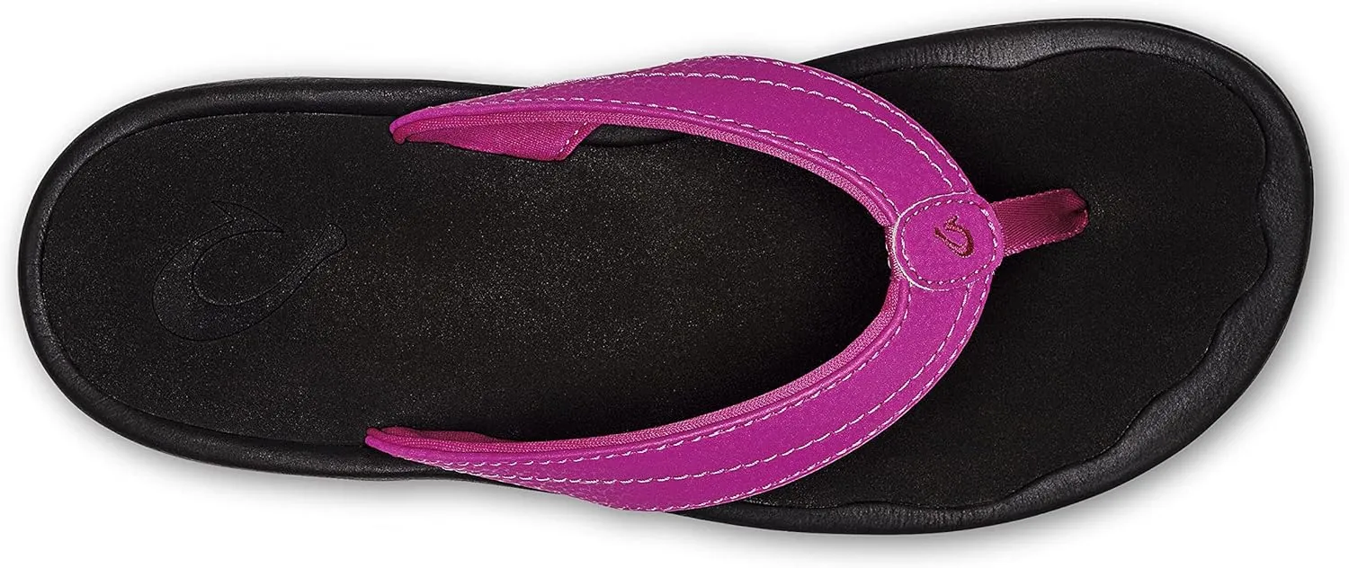 OLUKAI Ohana Women's Beach Sandals, Water Resistant Flip Flops, Arch Support & Comfort Fit, Lightweight & Durable, Enhanced Grip & Traction