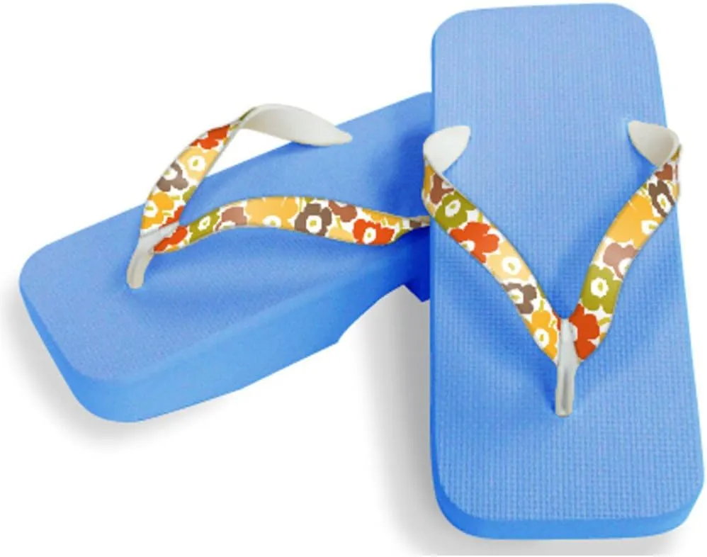 [One Step] [Hajime] Geta Clogs, Soft and Water Resistant, Sponge 10.6 inches (27 cm), SB/Large Flower 4, Large Flower 4 (Flower 4/27), flower 4, 27.0 cm