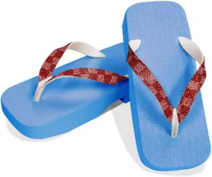 [One Step] [Hajime] Geta Geta Clogs, Soft and Water Resistant, Made of Sponge, 9.4 inches (24 cm), SB/Checkered Shark Komon x Engine, 24, Strawberry Shark x Engine, 24.0 cm