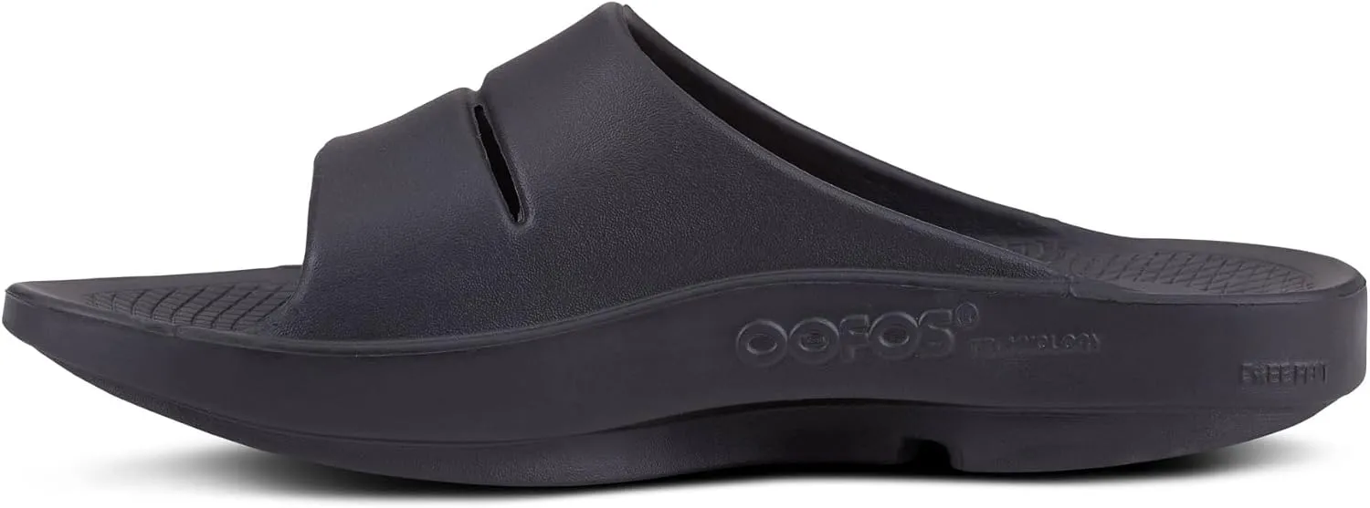 OOFOS OOahh Sport Slide Sandal - Lightweight Recovery Footwear - Reduces Stress on Feet, Joints & Back - Machine Washable - Hand-Painted Graphics