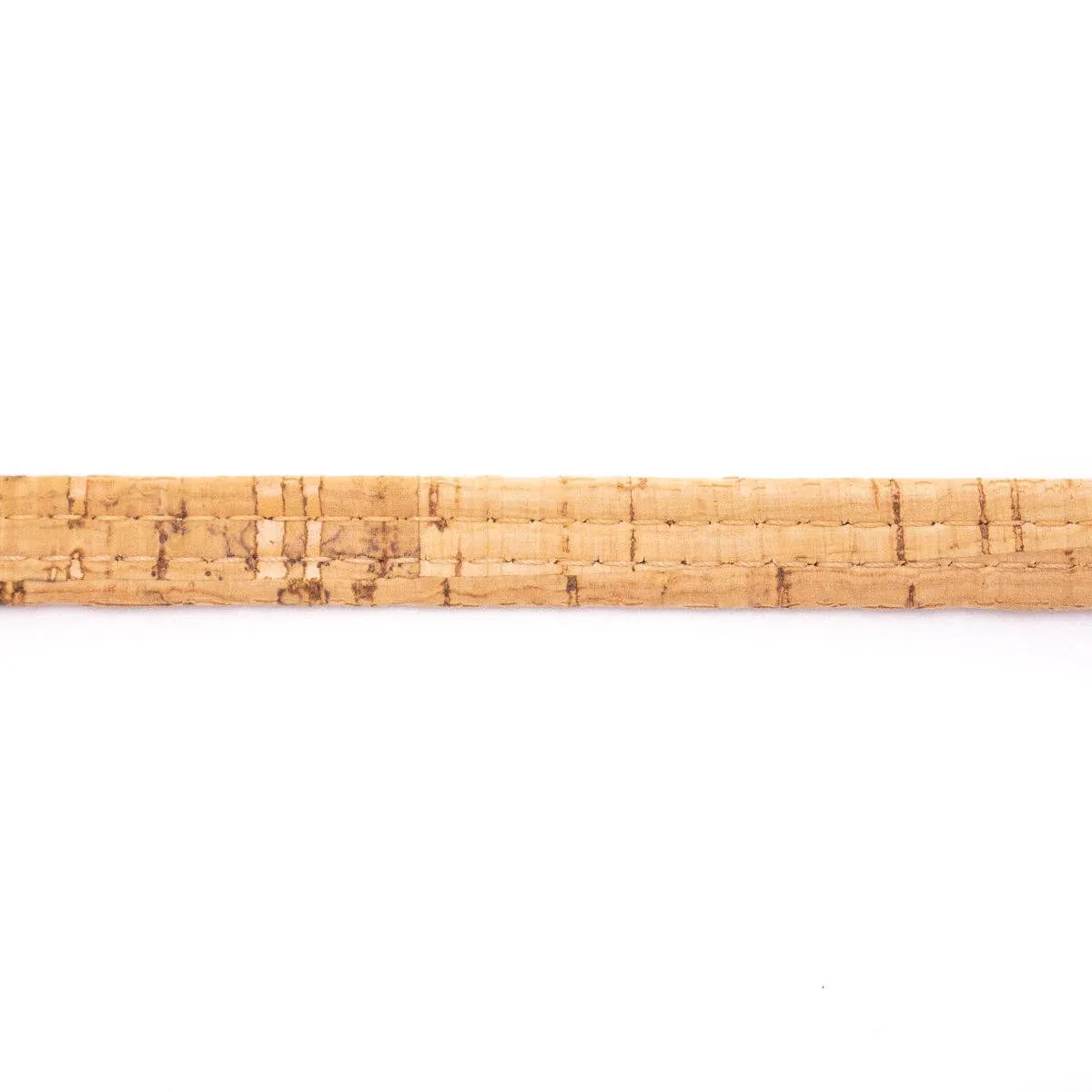 Orange with natural flat 10mm cork cord COR-426(10meters)