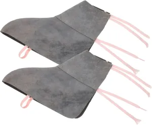 Pair Welder Boot Protectors Cowhide Shoe Covers for Welding Heat- Non-skid Random
