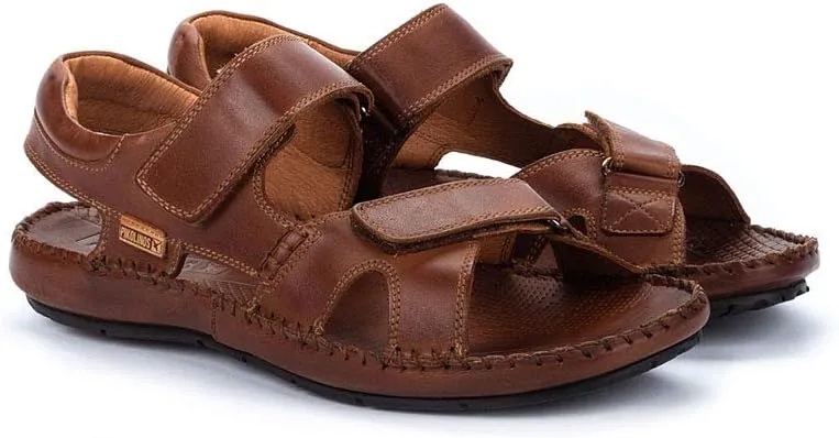 PIKOLINOS Flat Sandals Leather Tarifa for Man