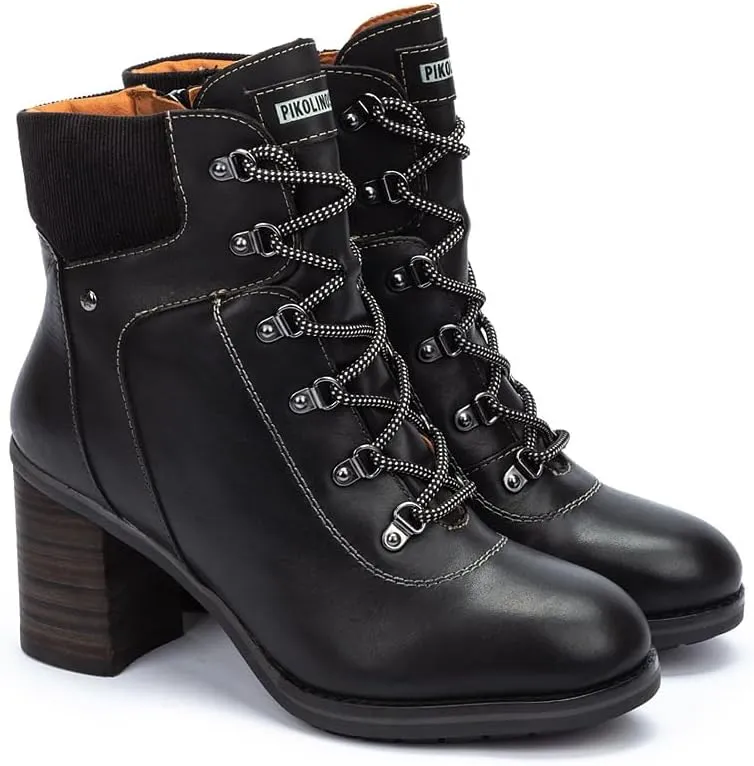 PIKOLINOS High-Heel Ankle Boot Leather Pompeya for Woman