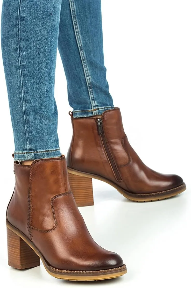 PIKOLINOS High-Heel Ankle Boot Leather Pompeya for Woman