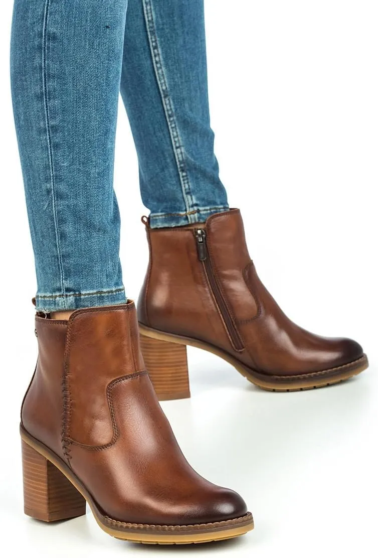 PIKOLINOS High-Heel Ankle Boot Leather Pompeya for Woman