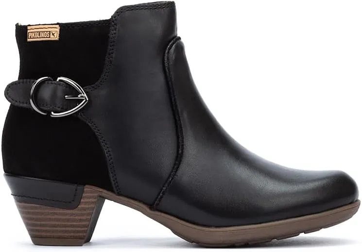 PIKOLINOS High-Heel Ankle Boot Leather Rotterdam for Woman Black