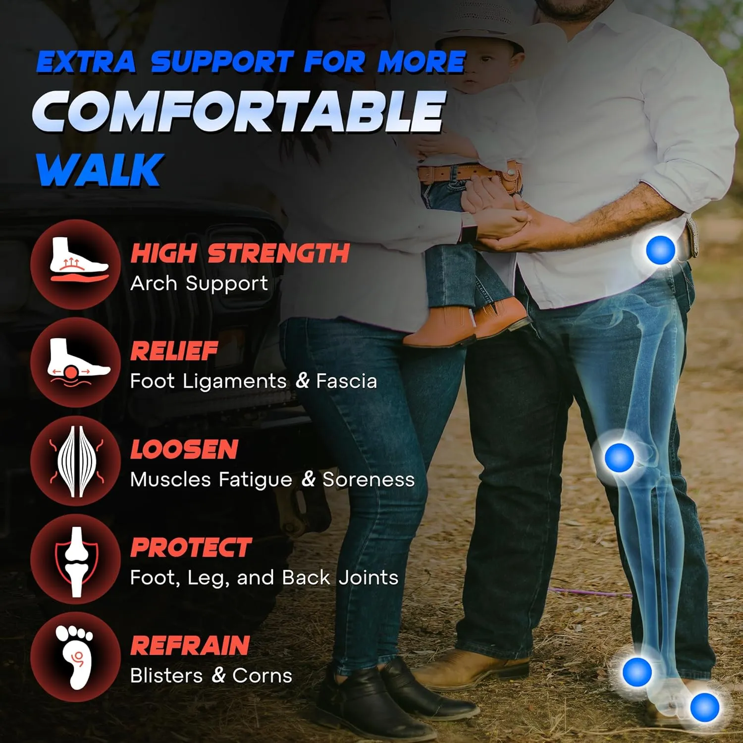 Plantar Fasciitis Relief Insoles Men Women, 240 lbs High Arch Support Inserts with Comfort Cushion for Planters Facetious Relief [Trim-to-Fit Shoe Inserts Men 12-14/Women 13.5-15.5]