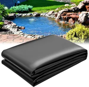 Pond Liner, 10 x 15 FT HDPE Thick Liner, Easy Cutting, Puncture Resistant, Koi Fish Pond Liners for Outdoor Ponds, Streams, Garden Fountains, Waterfalls