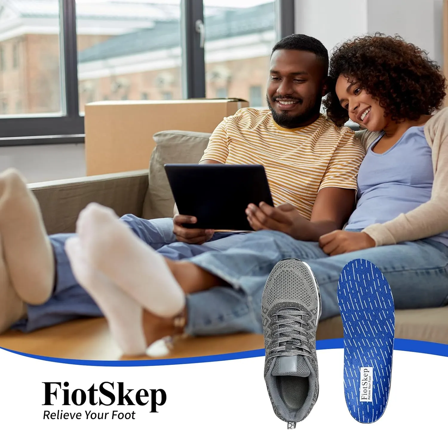 Powerful Original High Arch Support Insoles Soft Memory Foam Shock Absorption Orthotics Plantar Fasciitis Flat Feet Over-Pronation Inserts Relieve Foot Pain