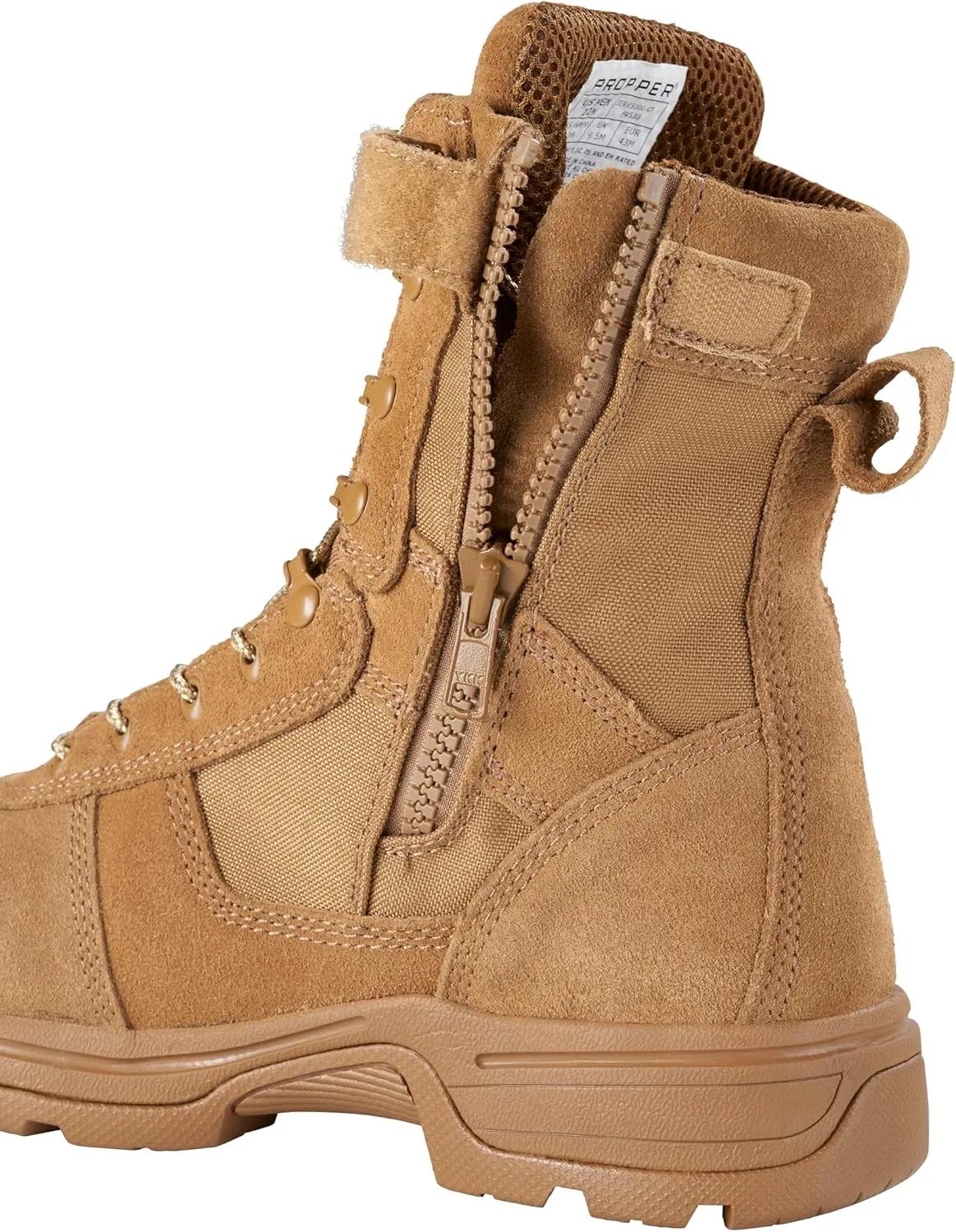 Propper Men's Series 100 Side Zip Comp Toe Coyote Boot Combat