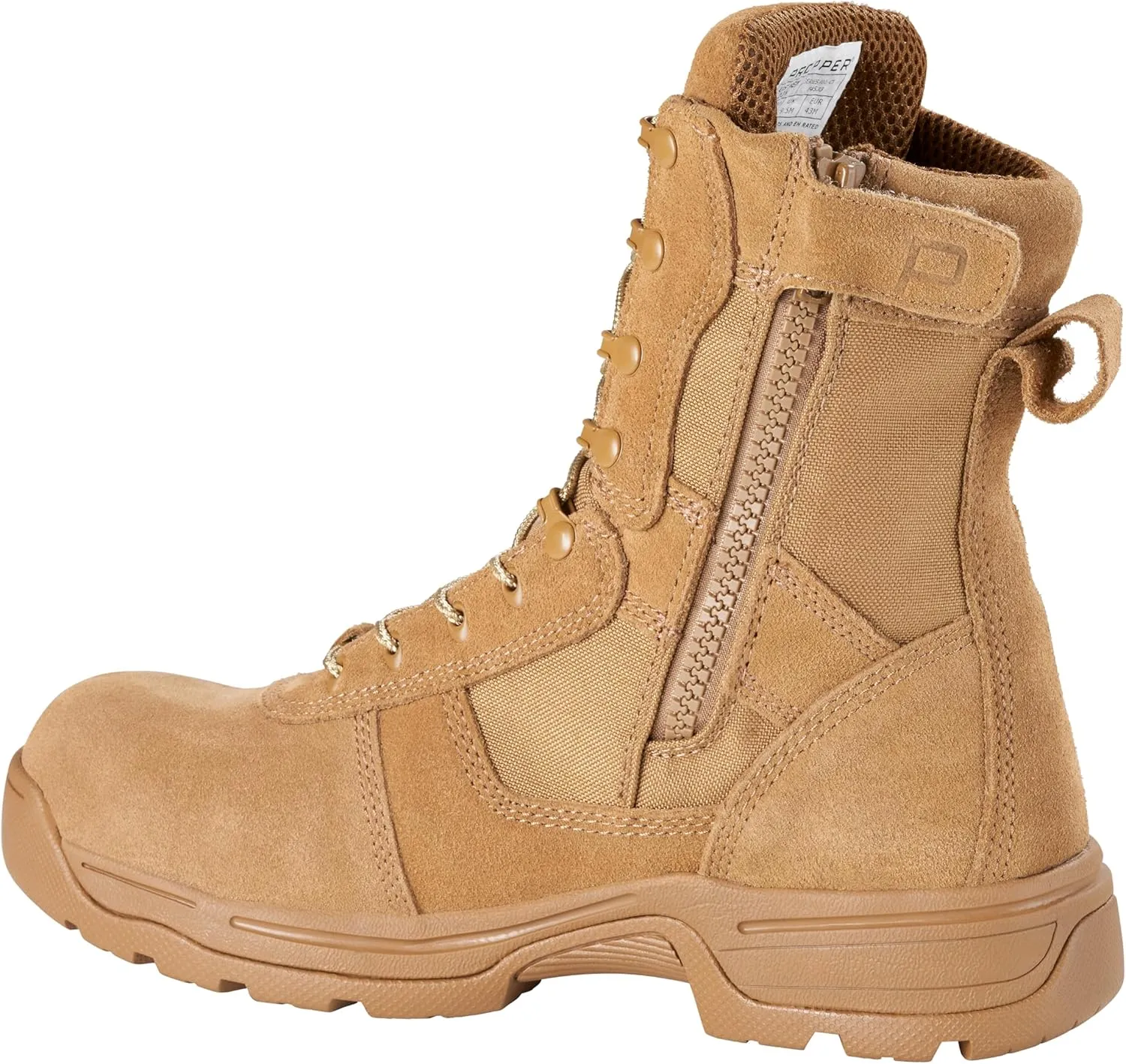 Propper Men's Series 100 Side Zip Comp Toe Coyote Boot Combat