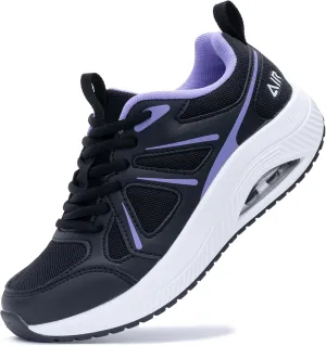 QAUPPE Womens Walking Shoes with Arch Support Athletic Orthotic Sneakers for Women Foot Pain Relief