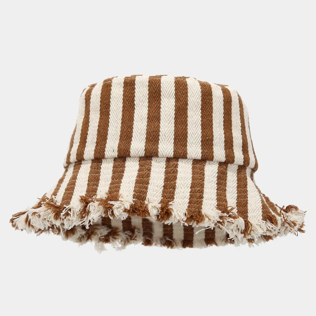Quanhaigou Frayed Unisex Sun Hats, Fashion Beach Bucket Hat for Men Women,Summer Outdoor Boy's Girls Boonie Cap