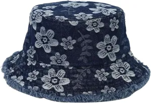 Quanhaigou Frayed Unisex Sun Hats, Fashion Beach Bucket Hat for Men Women,Summer Outdoor Boy's Girls Boonie Cap