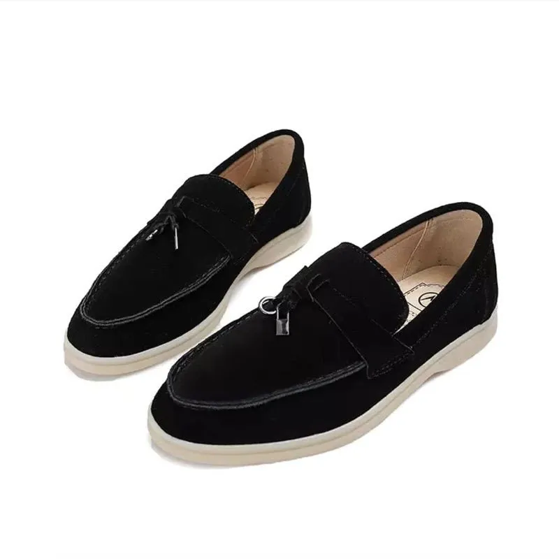 Quick dispatch - Loafer Quasten Damen Stilvolle Lightweight Wildleder Bequeme Vianne mit