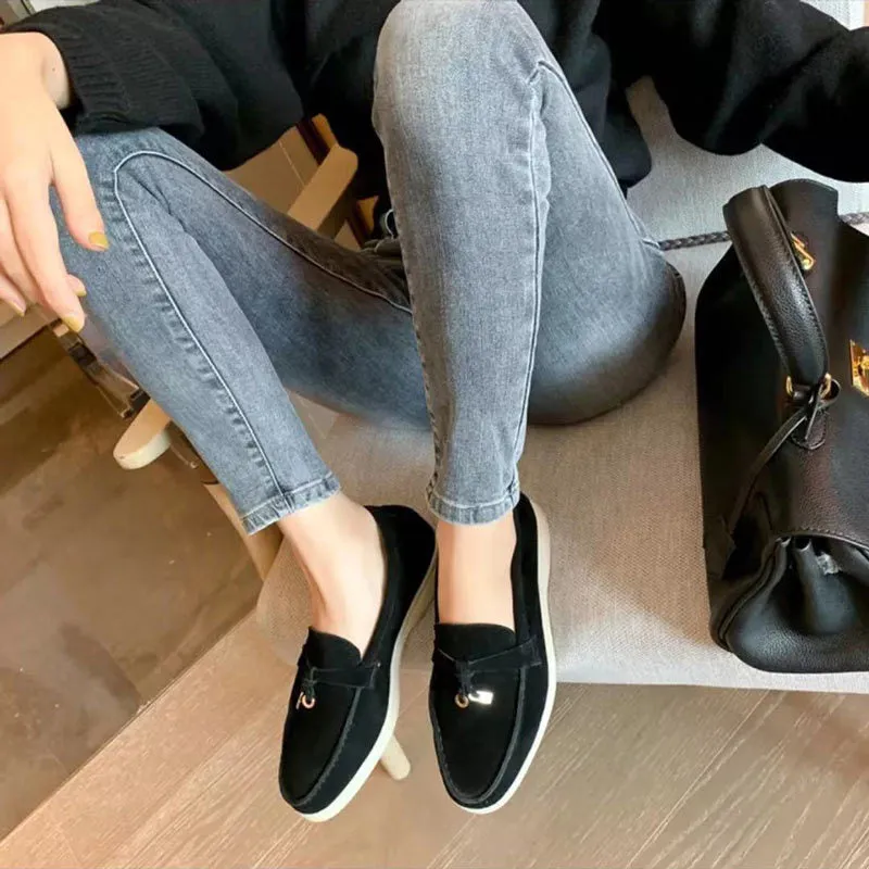 Quick dispatch - Loafer Quasten Damen Stilvolle Lightweight Wildleder Bequeme Vianne mit