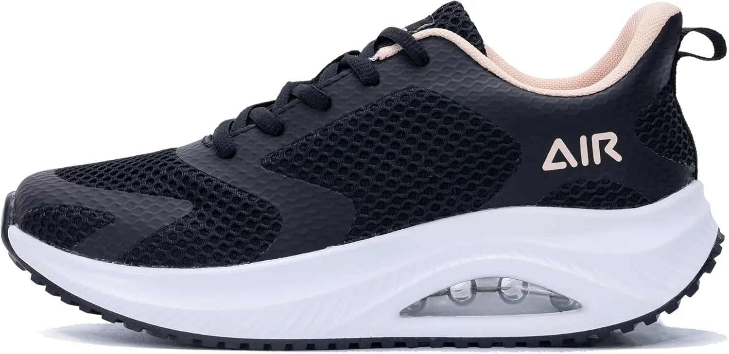 Quseek Womens Plantar Fasciitis Walking Shoes Orthotic Tennis Sneakers Comfortable Non-Slip Breathable Orthotic Shoe for Foot Heel Pain Relief Size US 6-11