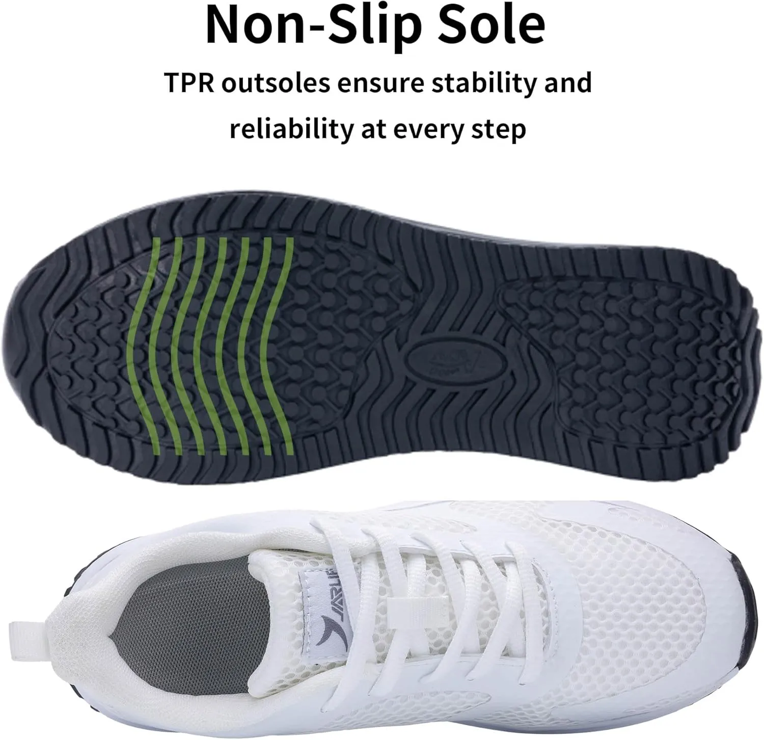 Quseek Womens Plantar Fasciitis Walking Shoes Orthotic Tennis Sneakers Comfortable Non-Slip Breathable Orthotic Shoe for Foot Heel Pain Relief Size US 6-11