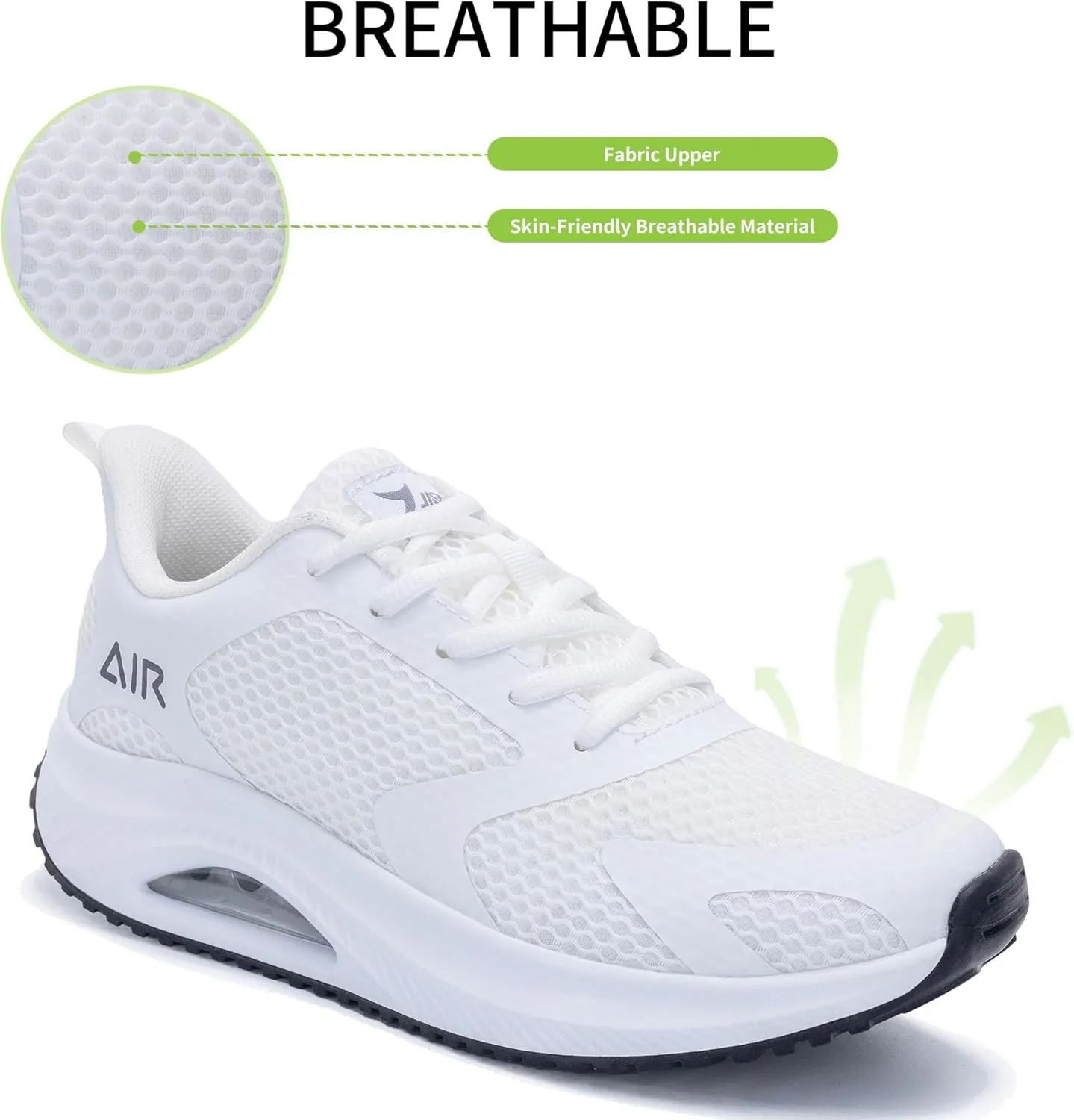 Quseek Womens Plantar Fasciitis Walking Shoes Orthotic Tennis Sneakers Comfortable Non-Slip Breathable Orthotic Shoe for Foot Heel Pain Relief Size US 6-11