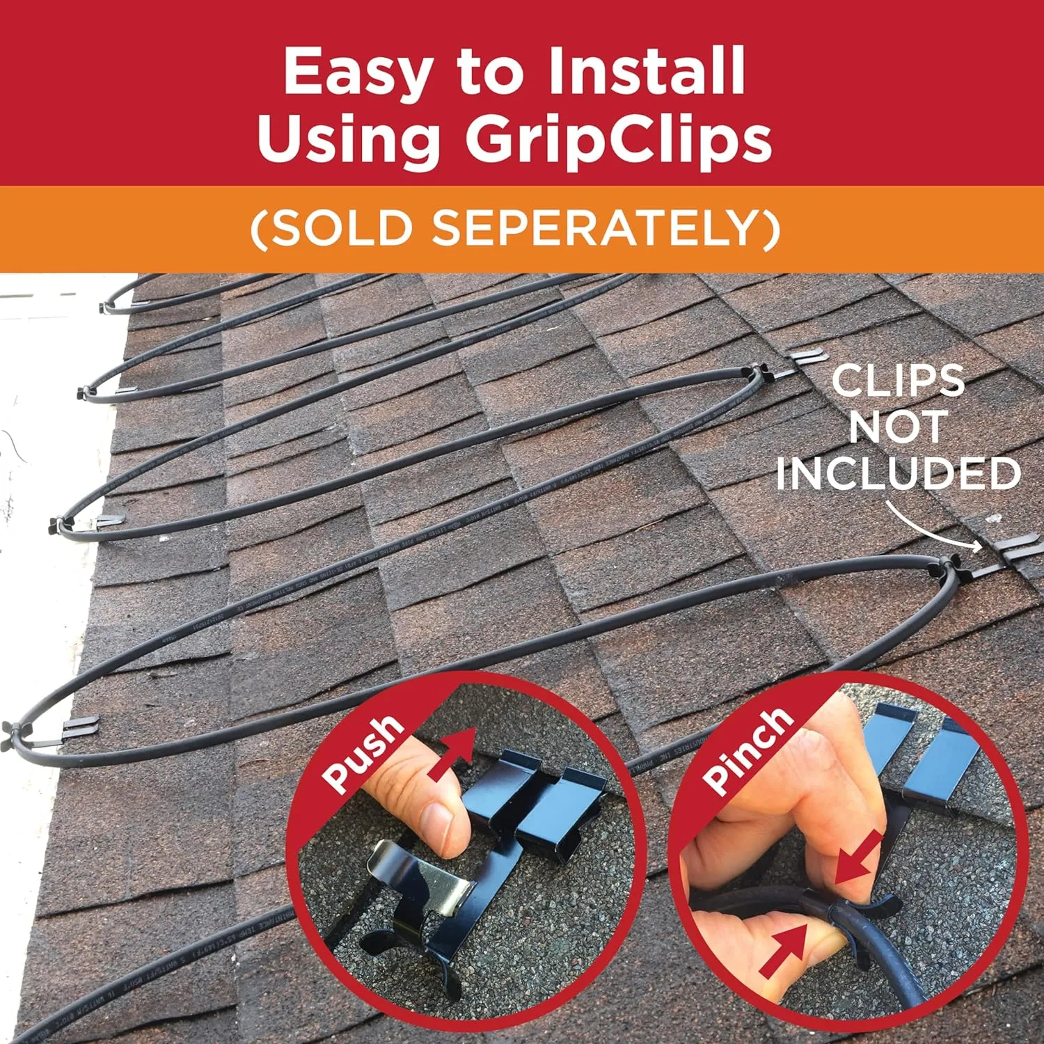 RADIANT SOLUTIONS HeatTapePro - Intelligent Commercial Grade Self-Regulating Heat Cable with GlowCap™ - 10 YR warranty - Ice Dam & Pipe Freeze Protection - 150 ft cable   10 Ft Cord, 120V, 6 watts/Ft