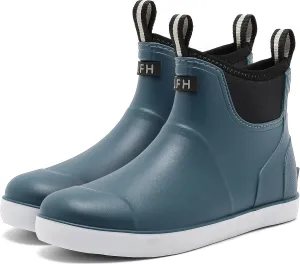 Rain Boots for Men, Waterproof Ankle Mens Deck Boots Anti-Slip Comfort Rubber Boots Chelsea Garden Shoes for Yard Fishing Outdoor Work