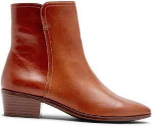 Rockport Women's Geovana Mid Boot Calf, TAN LTHR WP, 5